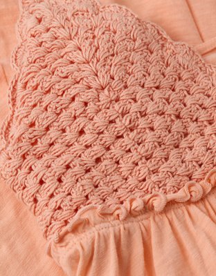 AE Sunchaser Crochet Mini Dress