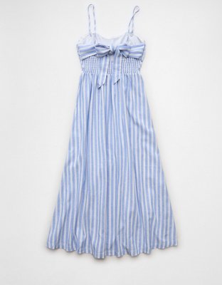 AE Strapless Corset Midi Dress | American Eagle