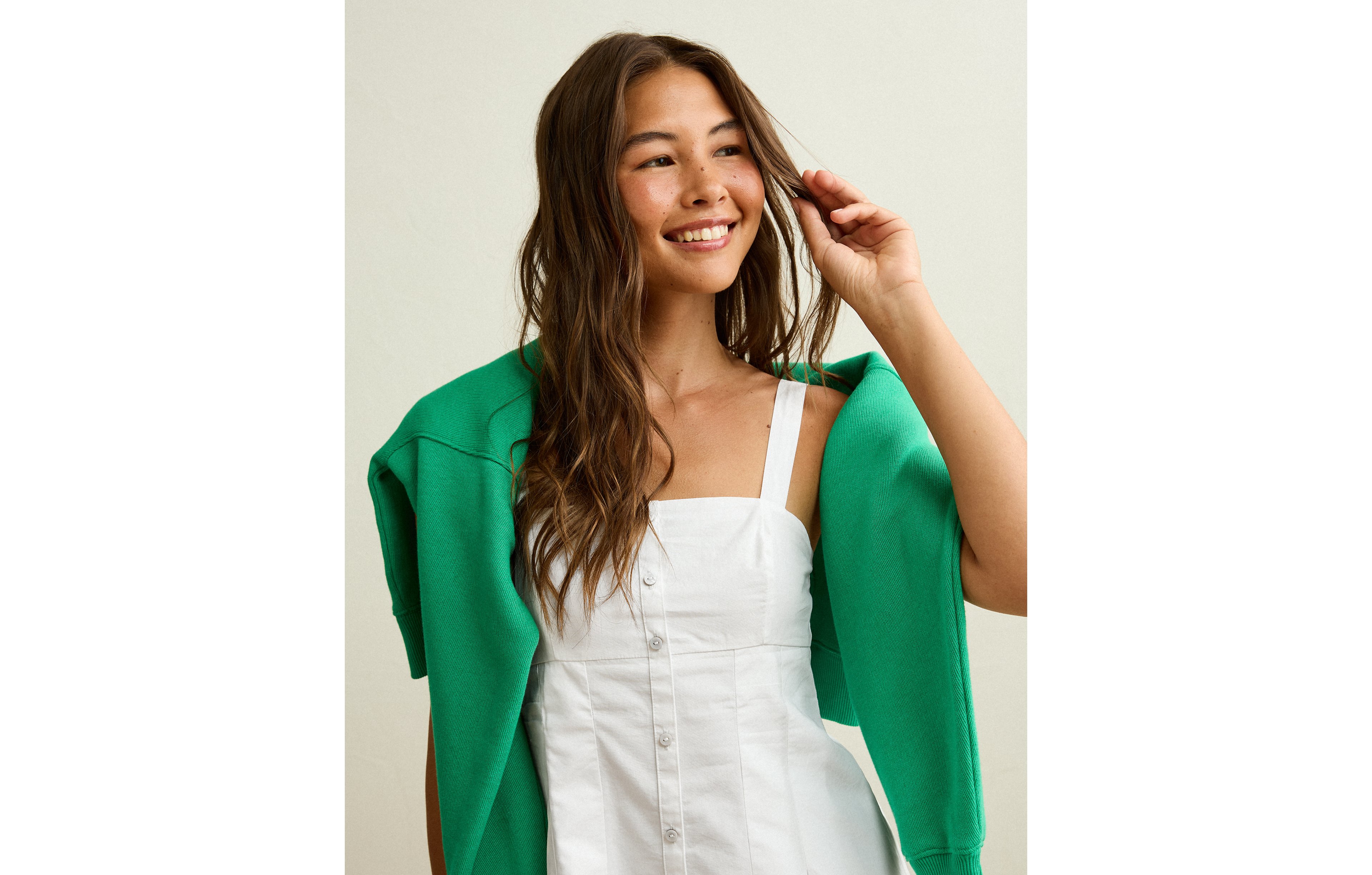 AE Button-Up Mini Dress