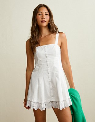 white button up dress Audrey Mini 0 whether worn solo or layered as a chic cover Button Down White Shirts Under