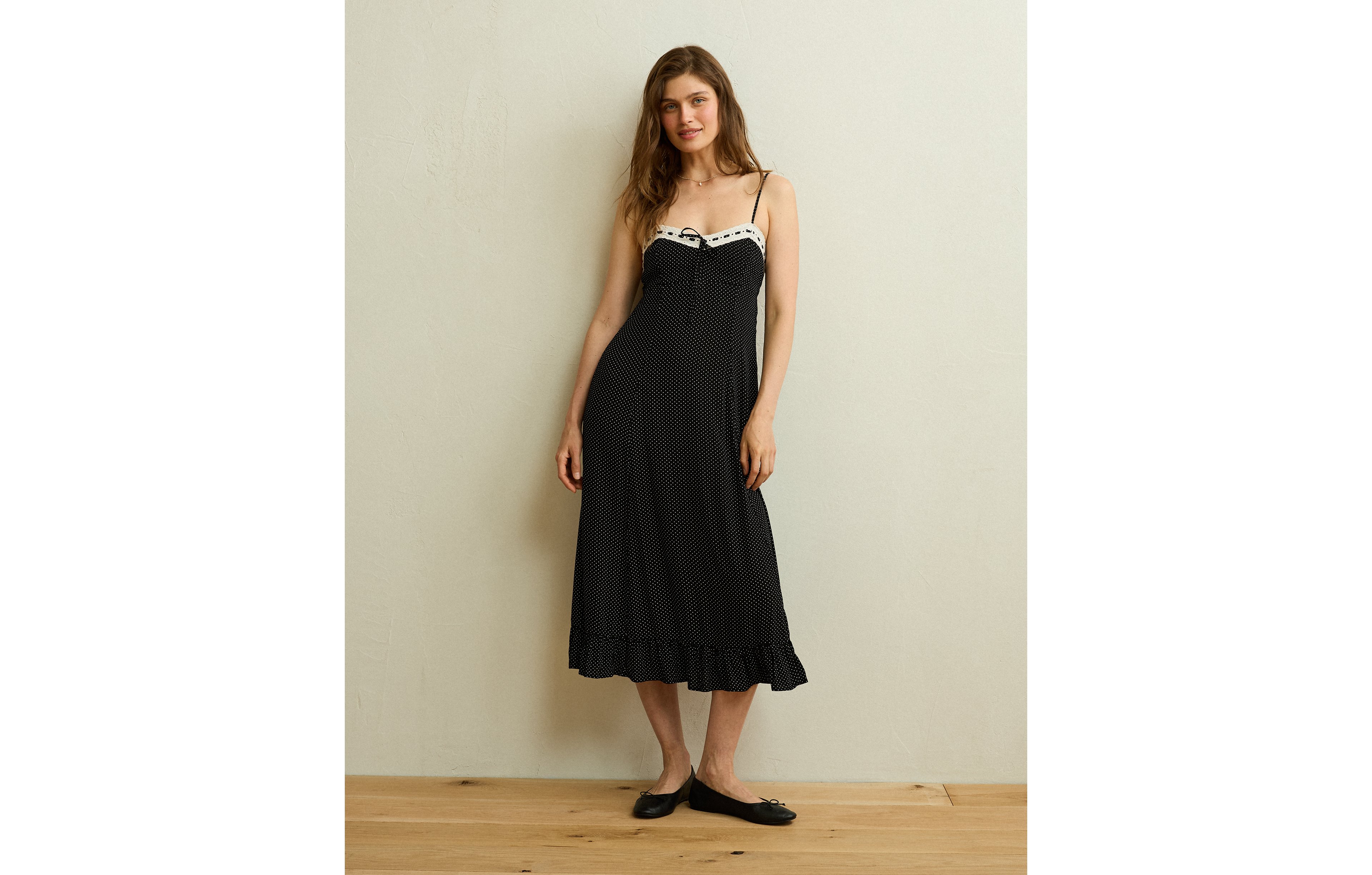 AE Sweetheart Slip Midi Dress