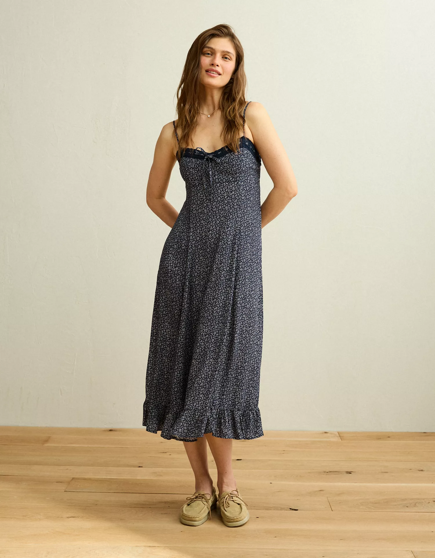 AE Sweetheart Slip Midi Dress - thumbnail 7