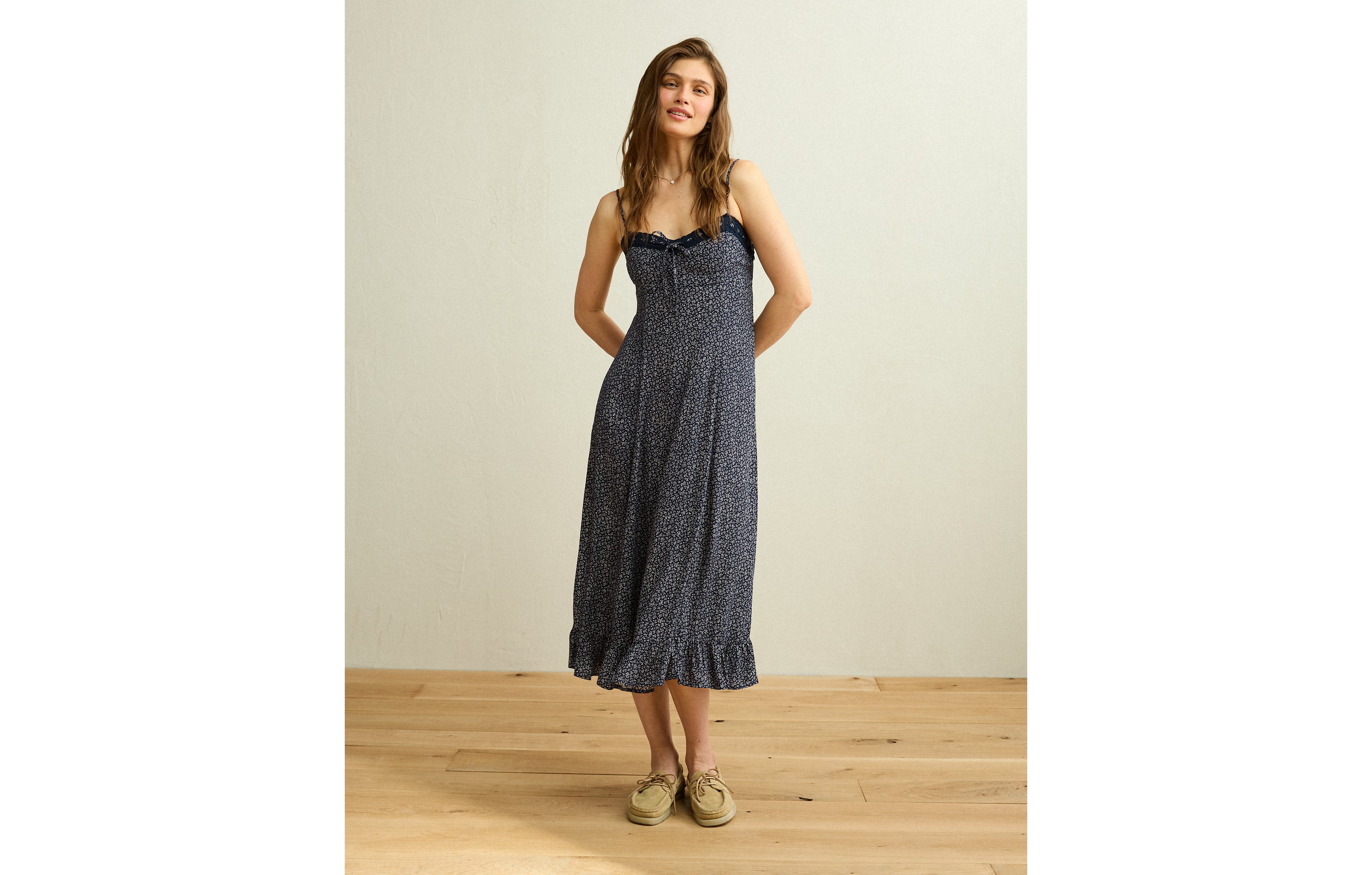AE Sweetheart Slip Midi Dress