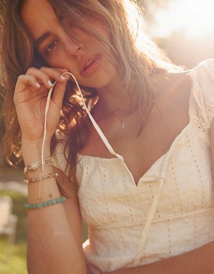 AE Cap-Sleeve Button-Up Mini Dress