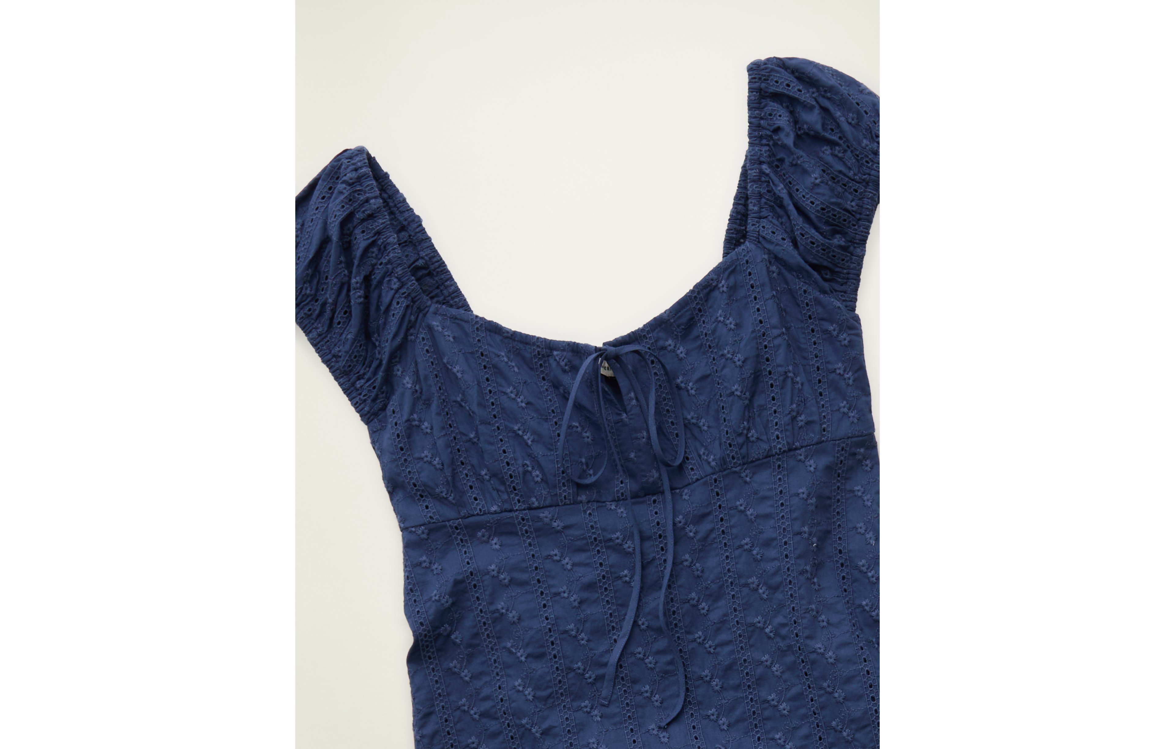 AE Tie-Front Cap-Sleeve Mini Dress