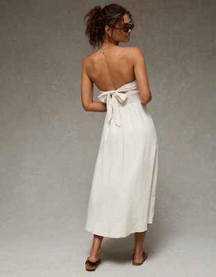 AE Strapless Corset Midi Dress
