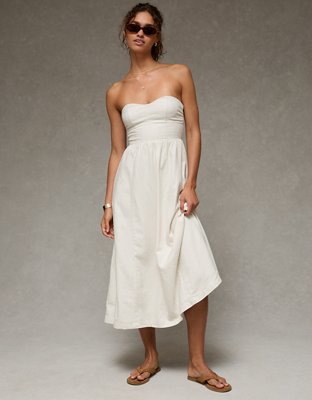 AE Strapless Corset Midi Dress from American Eagle - $74.95