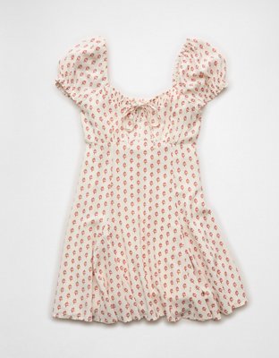 AE Babydoll Sweetheart Pleated Mini Dress