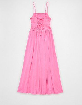 AE Sunchaser Smocked Knit Midi Dress