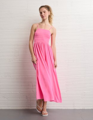 AE Sunchaser Smocked Knit Midi Dress