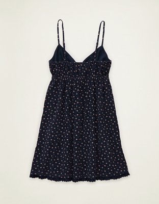 AE Corduroy V-Neck Babydoll Mini Dress