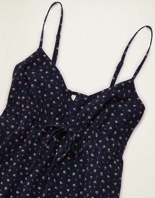 AE Corduroy V-Neck Babydoll Mini Dress