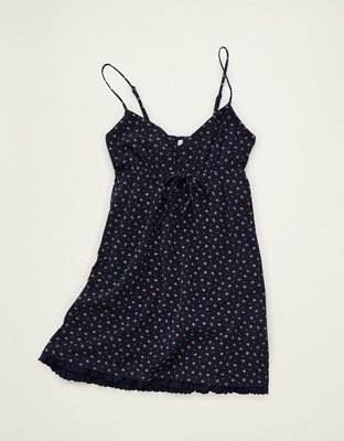 AE Corduroy V-Neck Babydoll Mini Dress