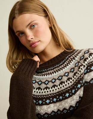 AE Fair Isle Sweater Mini Dress