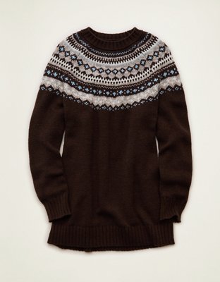 AE Fair Isle Sweater Mini Dress