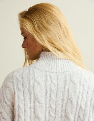 AE Cable Knit Sweater Mini Dress