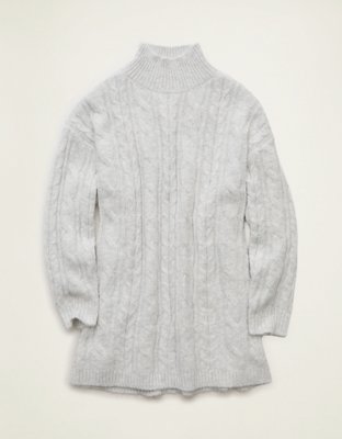 AE Cable Knit Sweater Mini Dress