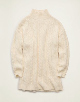 AE Cable Knit Sweater Mini Dress