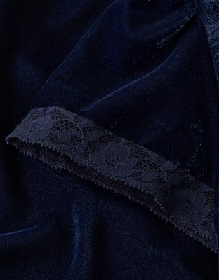 AE Cap Sleeve Velvet Mini Dress