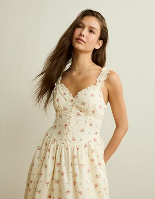 AE Sweetheart Corset Midi Dress