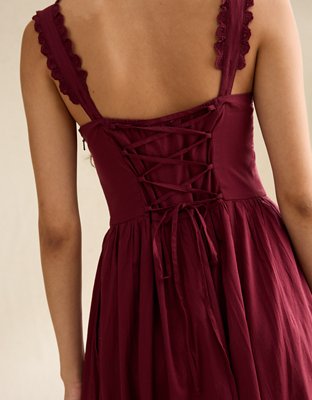 AE Sweetheart Corset Midi Dress