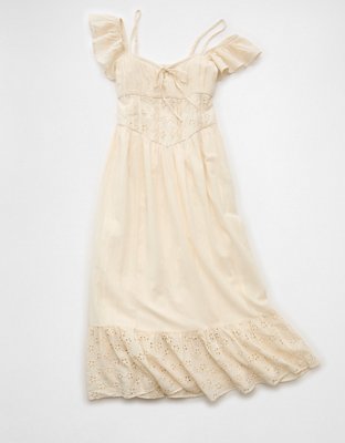 AE x Stagecoach Off-The-Shoulder Midi Dress