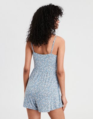 AE Knit Wrap Front Romper