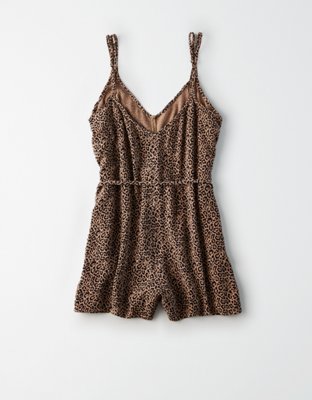 AE Leopard Print Romper