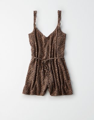 American Eagle AE Leopard Print Romper — фото 3