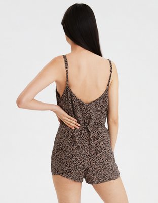 American Eagle AE Leopard Print Romper — фото 2