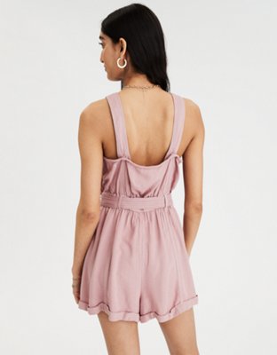 American Eagle AE Tie Waist Utility Romper — фото 2
