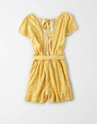 american eagle yellow jumpsuit
