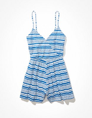 Женские комбинезоны American Eagle AE Striped Short & Sweet Romper — фото 3