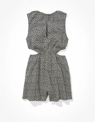 AE Floral Cut-Out Romper