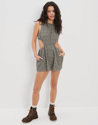 American Eagle AE Floral Cut-Out Romper — фото 4
