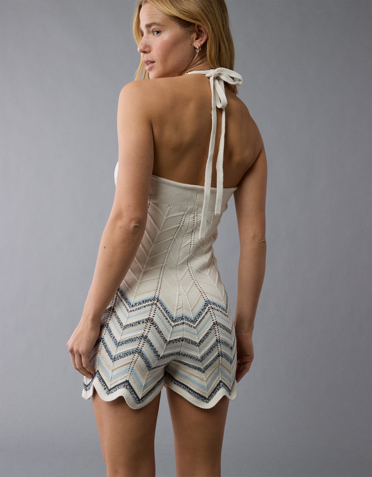 AE Crochet Halter Romper - image 2