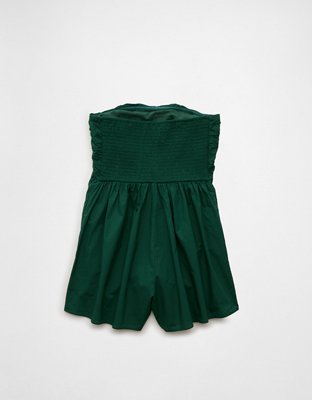 AE Strapless Ruched Bodice Romper