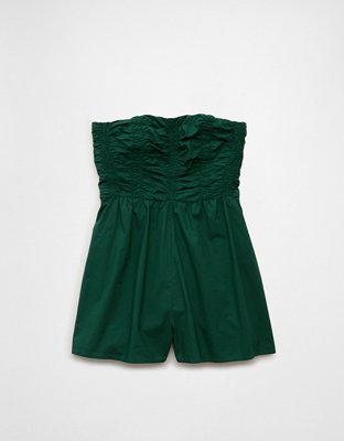 AE Strapless Ruched Bodice Romper