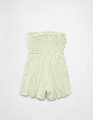AE Strapless Ruched Bodice Romper