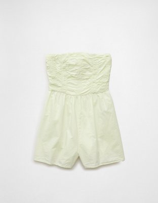 AE Strapless Ruched Bodice Romper