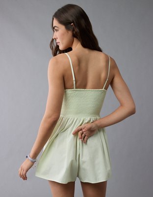 AE Strapless Ruched Bodice Romper