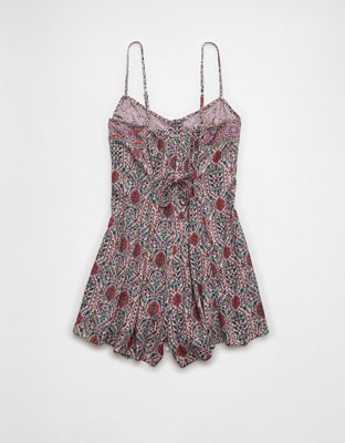 AE Button-Up Flowy Romper