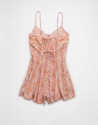 AE Button-Up Flowy Romper
