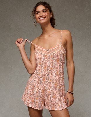 AE Button-Up Flowy Romper from American Eagle - $59.95