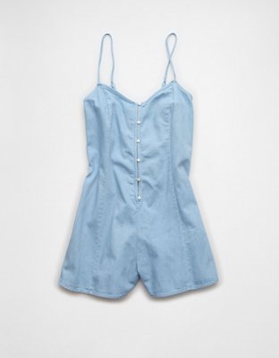 AE Button-Up Flowy Romper