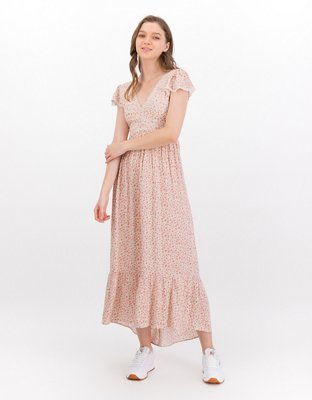 AE Floral V-Neck Maxi Dress