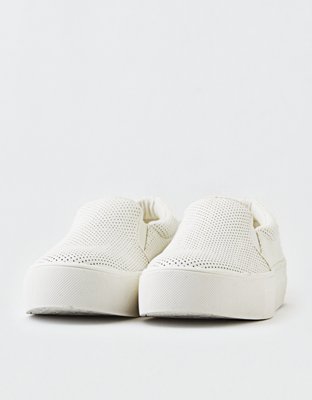 perforated slip on shoes