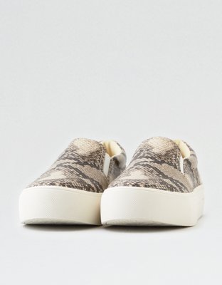 snakeskin slip on
