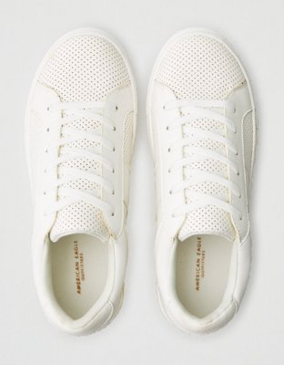 american eagle white canvas shoes