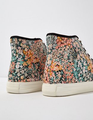floral high top trainers